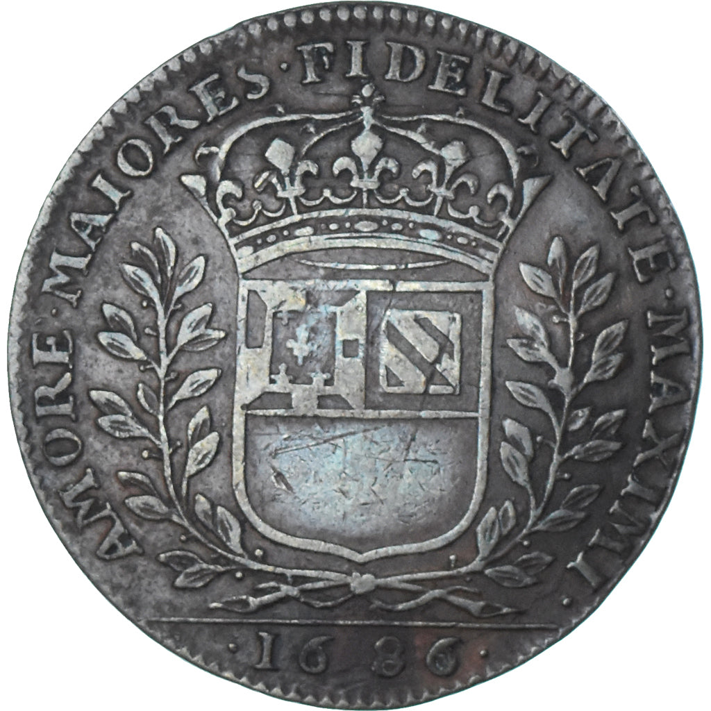 Frankreich, betaalpenning, Maires de Dijon, Mathieu de Badier, 1686, SS, Kupfer