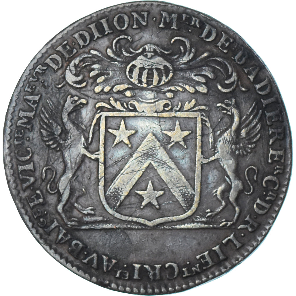 Frankreich, betaalpenning, Maires de Dijon, Mathieu de Badier, 1686, SS, Kupfer