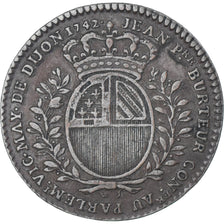 Francia, ficha, Maires de Dijon, Jean-Pierre Burteur, 1742, BB+, Bronzo