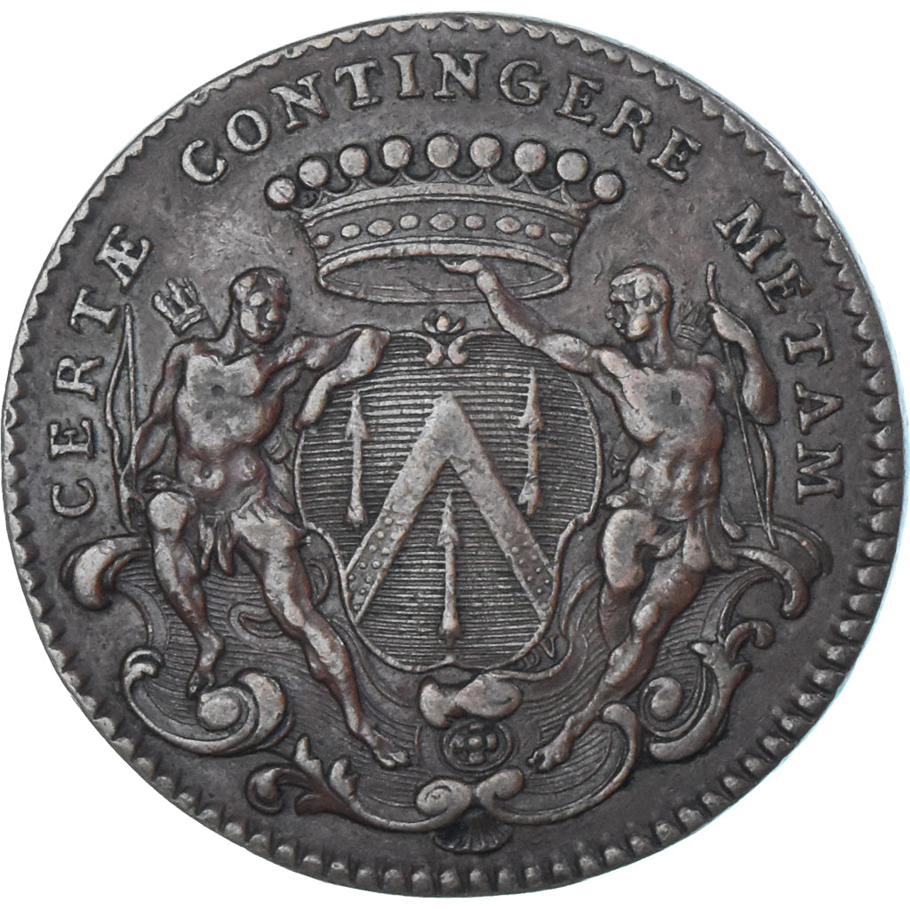 Francia, ficha, Maires de Dijon, Jean-Pierre Burteur, 1742, BB+, Bronzo