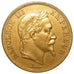 Francia, Napoleon III, Napoléon III, 100 Francs, 1866, Strasbourg, SPL-, Oro...