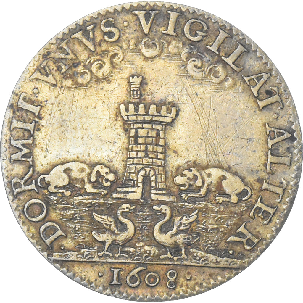 France, Token, Maires de Dijon, Jean de Frasans, 1608, EF(40-45), Silver