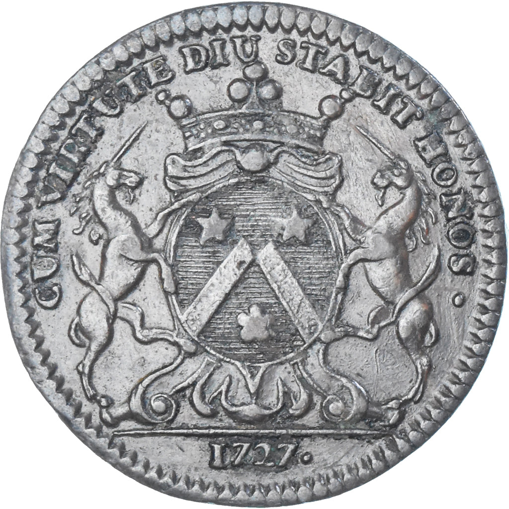 Frankreich, betaalpenning, Maires de Dijon, Etienne Baudinet, 1727, SS, Kupfer