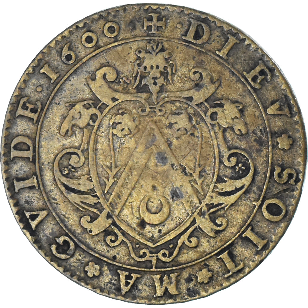 France, Token, Maires de Dijon, Jean Jacquinot fils, 1600, EF(40-45), Brass