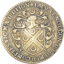 France, Token, Maire de Dijon, Jacques Venot, 1620, EF(40-45), Brass