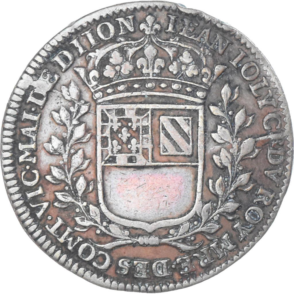 France, Jeton, Maires de Dijon, Jean Joly, 1667, TTB, Cuivre, Feuardent:10048