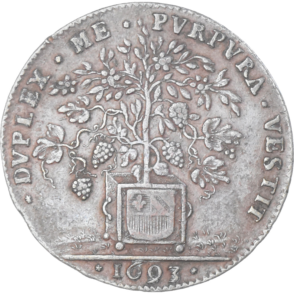 Francja, Token, Maires de Dijon, Philibert Jannon, 1693, EF(40-45), Brązowy