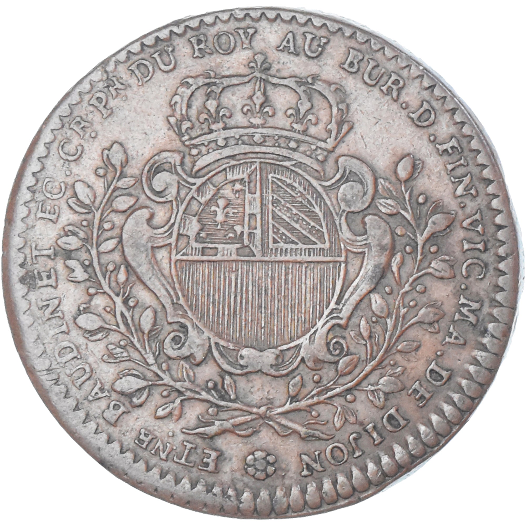 Frankrijk, Token, Maires de Dijon, Etienne Baudinet, 1719, ZF, Koper