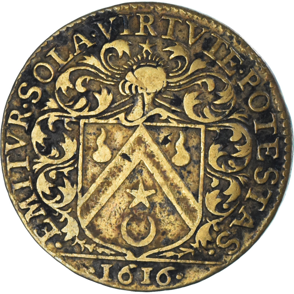 Frankreich, betaalpenning, Maires de Dijon, Étienne Arviset, 1616, SS, Messing
