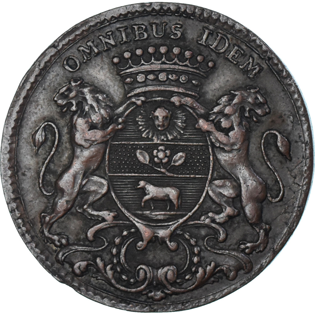 Francia, zeton, Maires de Dijon, Nicolas-Claude Rousselot, 1769, MBC+, Cobre