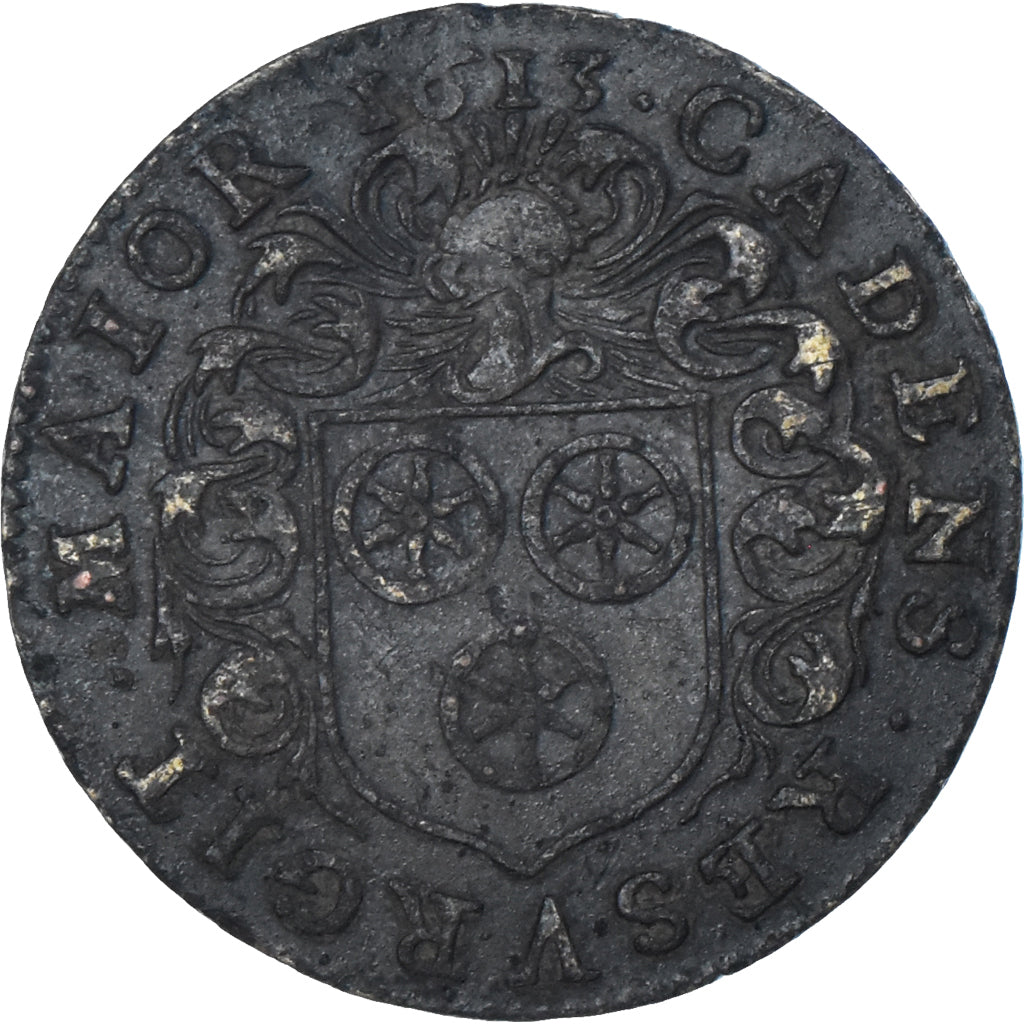 France, Token, Maires de Dijon, Jacques Boussuet, 1613, VF(30-35), Brass