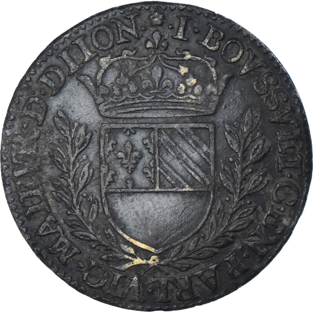 France, Token, Maires de Dijon, Jacques Boussuet, 1613, VF(30-35), Brass