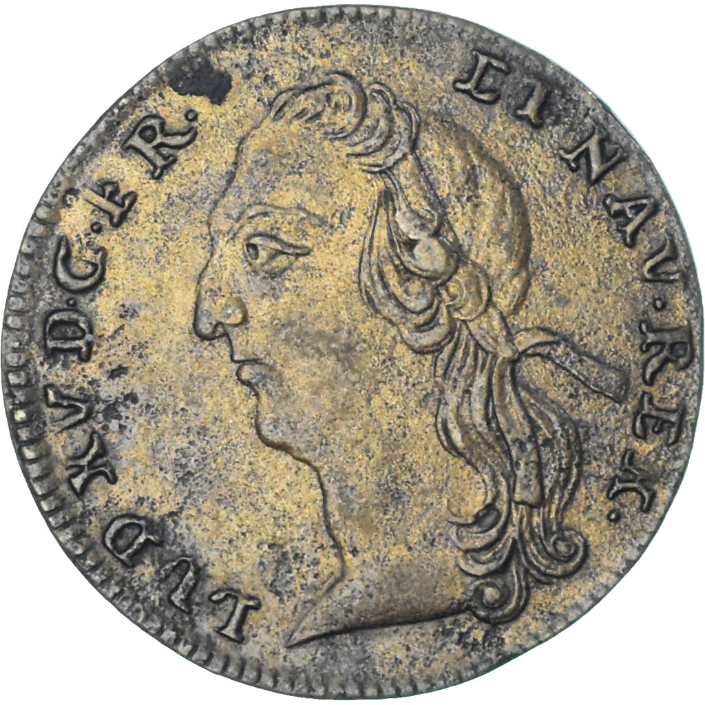 Francia, ficha, Statue de Louis XV à Bordeaux, 1744, BB+, Ottone