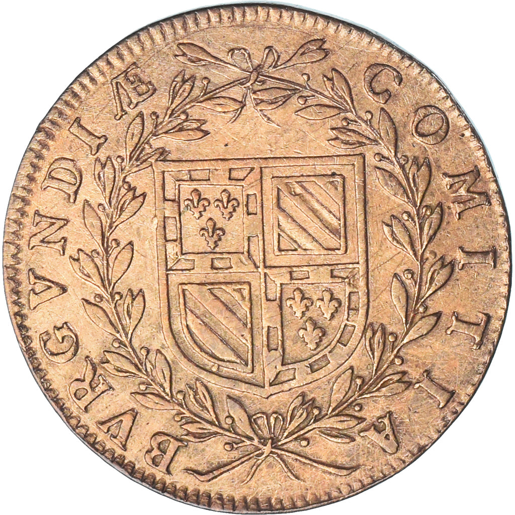 France, Token, États de Bourgogne, IIème période, 1642, AU(50-53), Copper
