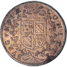 France, Token, Etats de Bourgogne,  l’Espoir de Paix, 1645, EF(40-45), Copper