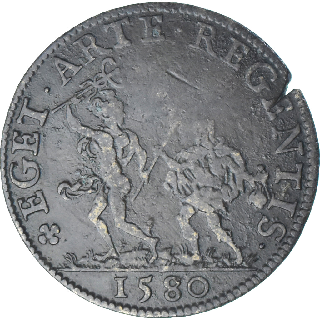 France, Token, Etats de Bourgogne, Gouvernement du Duc de Mayenne, 1580