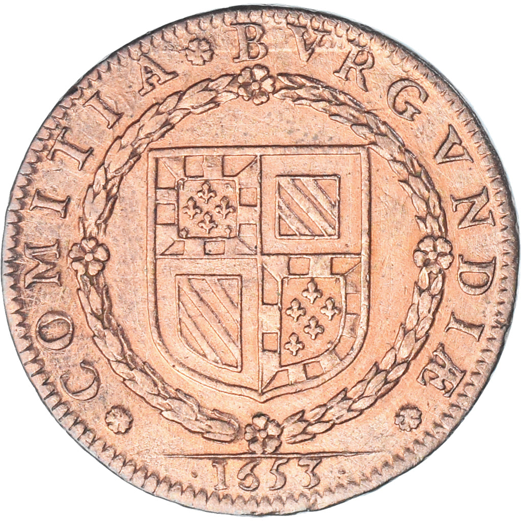 Frankreich, betaalpenning, Etats de Bourgogne,  Fin de la Fronde, 1653, S+
