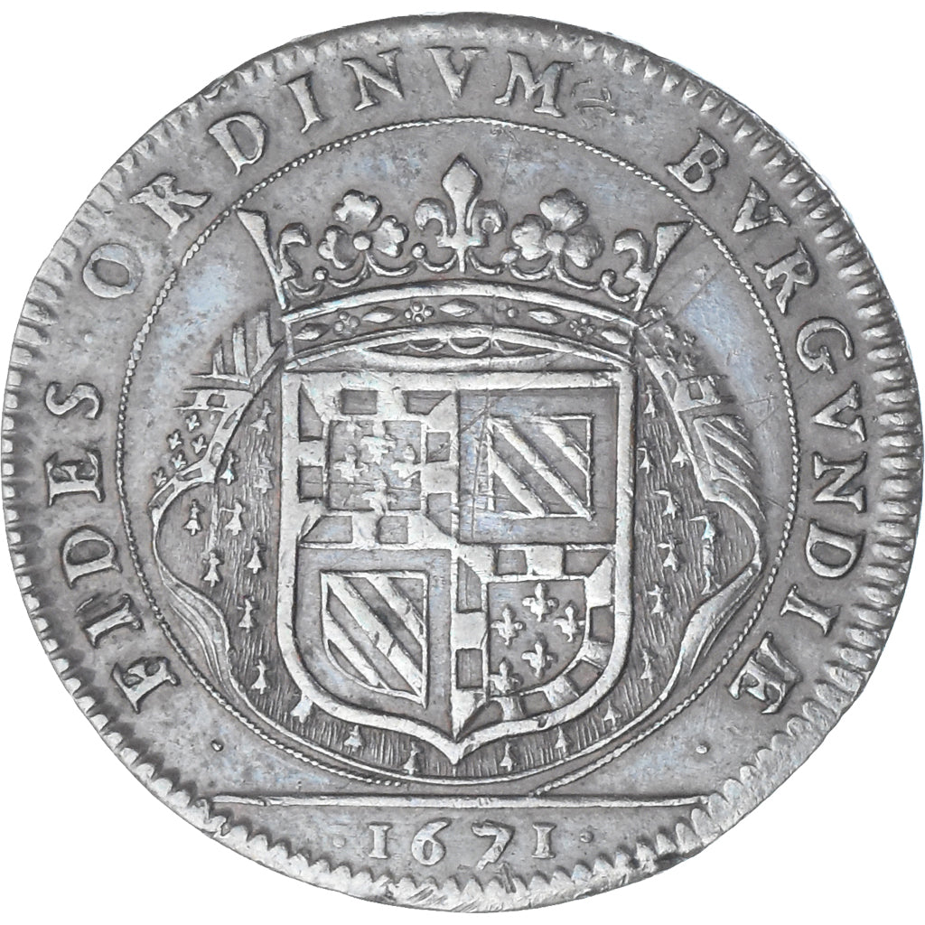 France, Token, Etats de Bourgogne, Contentement devant la Générosité du Roi