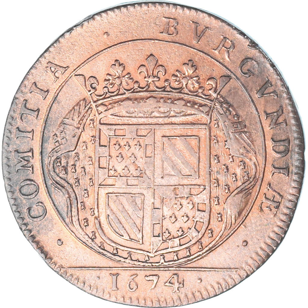 France, Token, Etats de Bourgogne, Seconde conquête de la Franche-Comté, 1674