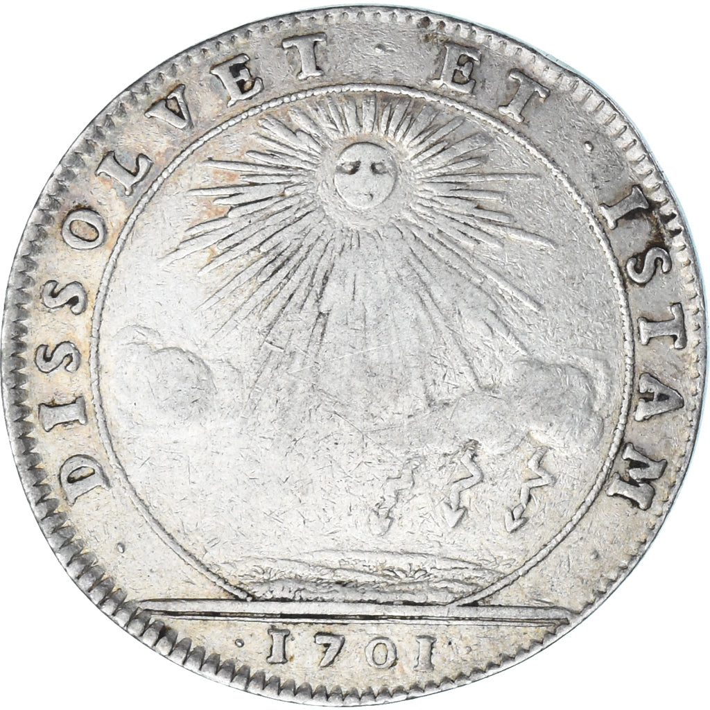 France, Token, États de Bourgogne, La paix menacée, 1701, VF(30-35), Silver