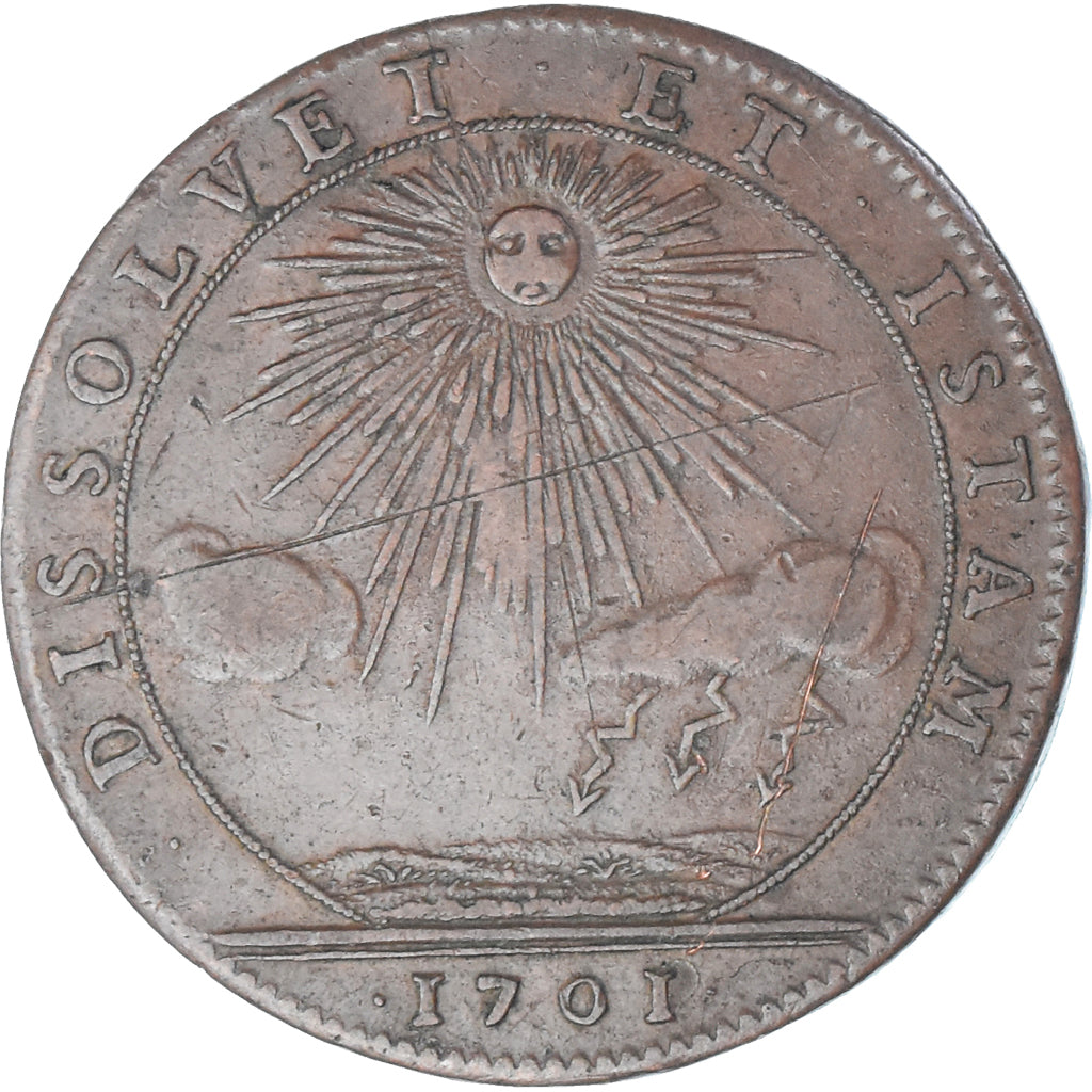 Frankreich, betaalpenning, États de Bourgogne, La paix menacée, 1701, SS