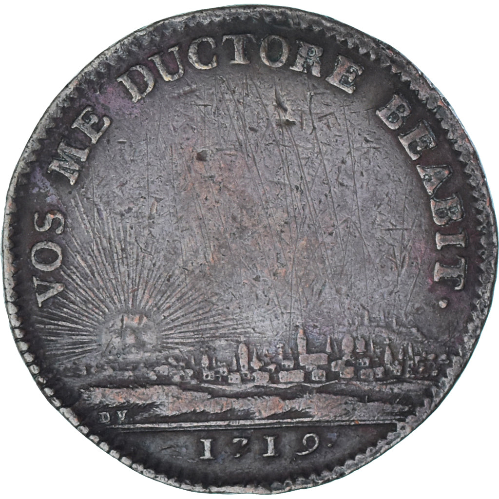 France, Jeton, Bourgogne, Confirmation des libertés de la province, 1719, TTB