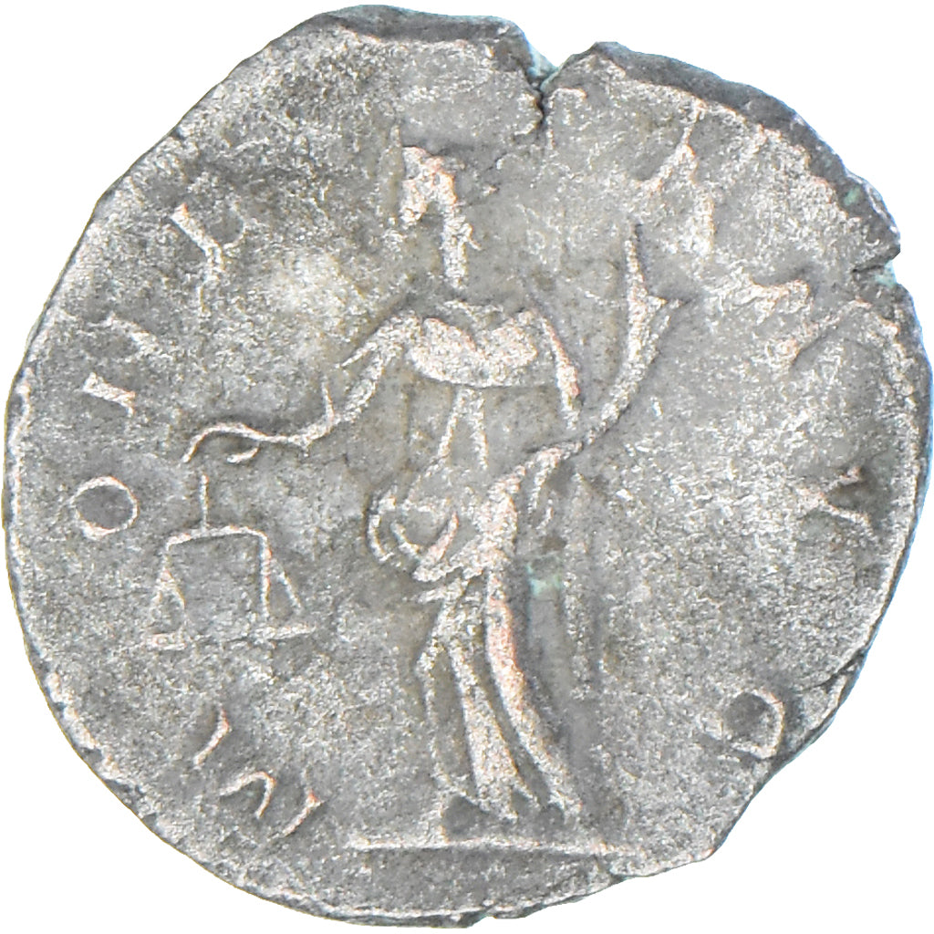 Moneda, Postumus, Antoninianus, 260-269, Lugdunum, MBC+, Vellón, RIC:75