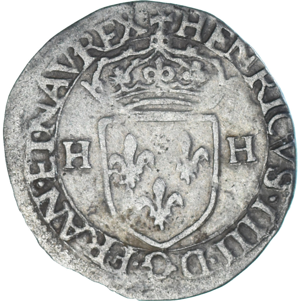 Moneta, Francja, Henri IV, Douzain aux deux H, 1601, Chambéry, 1st Type