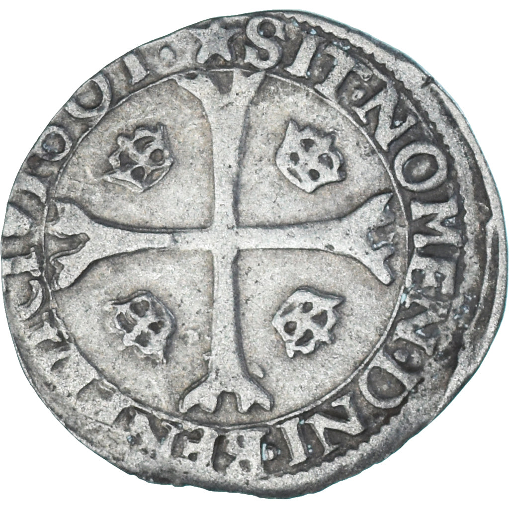 Moneta, Francja, Henri IV, Douzain aux deux H, 1601, Chambéry, 1st Type