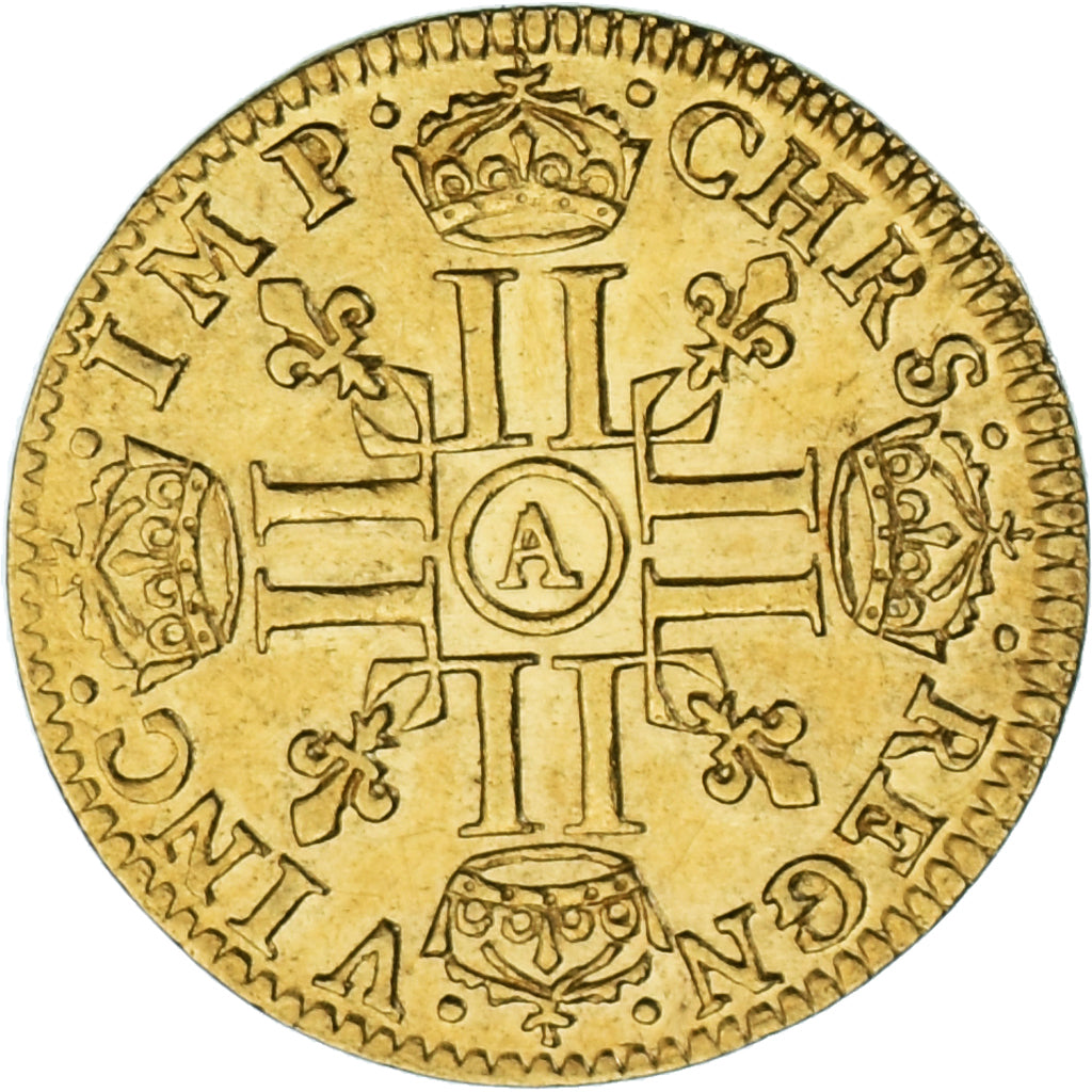 Moneta, Francja, Louis XIII, 1/2 Louis d'or, 1643, Paris, AU(55-58), Złoto