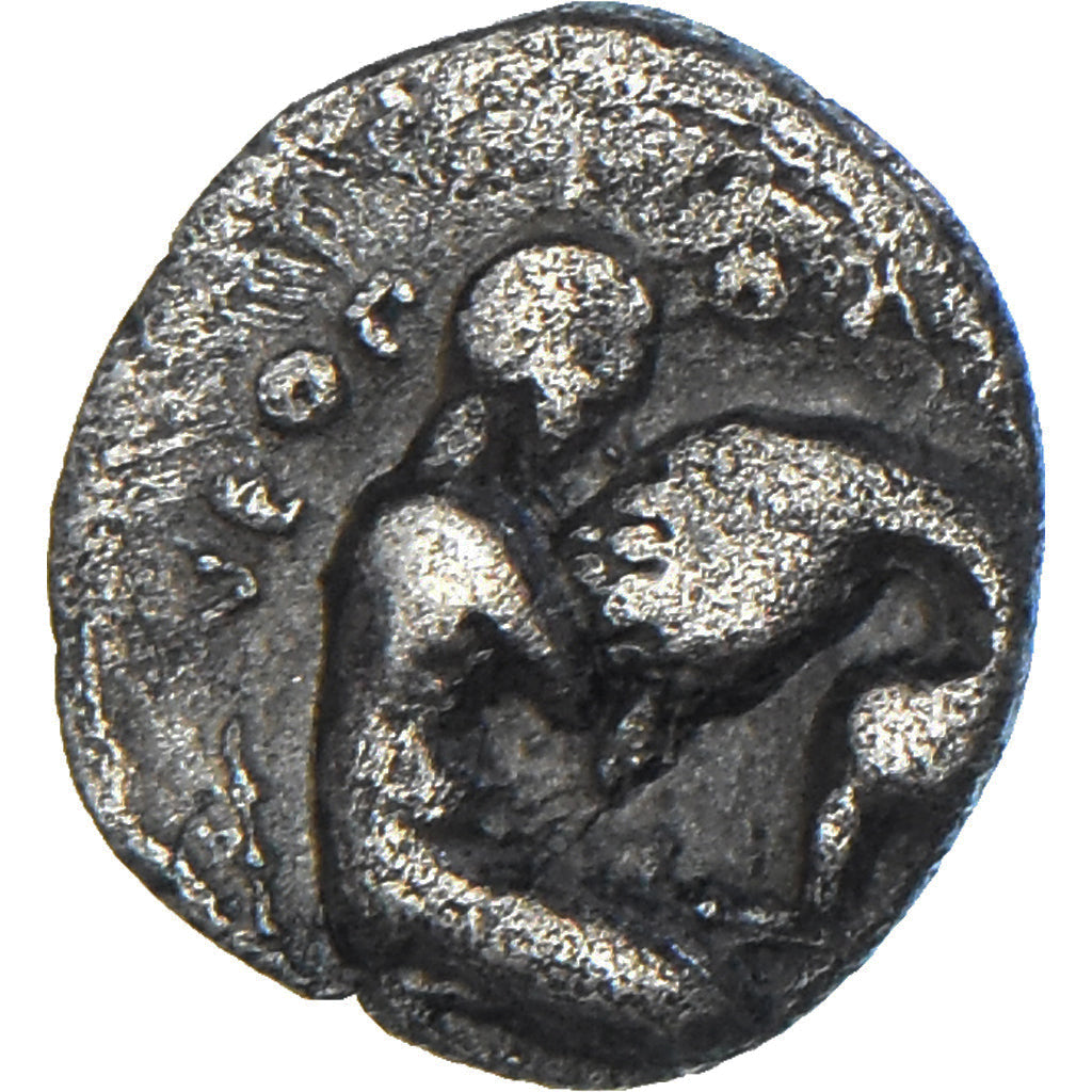 Moneta, Campania, Obol, ca. 320-300 BC, Neapolis, VF(20-25), Srebro, SNG-Cop:315