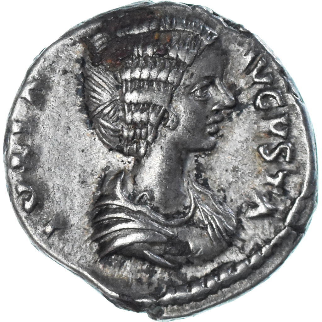Coin, Julia Domna, Denarius, 196-211, Rome, AU(50-53), Silver, RIC:548