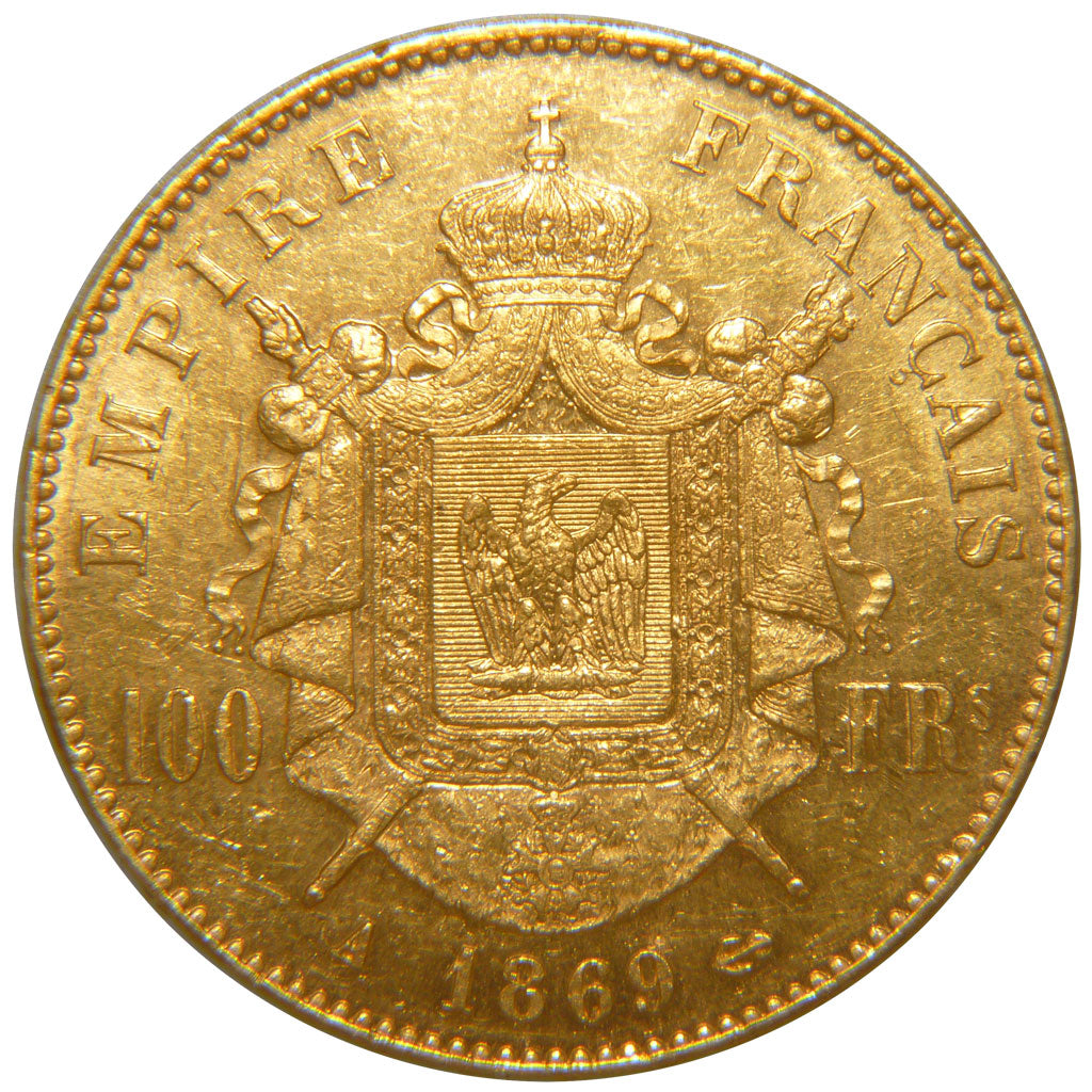 Francia, Napoleon III, Napoléon III, 100 Francs, 1869, Paris, SPL-, Oro, Gad...