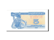 Billete, 5 Karbovantsiv, 1991, Ucrania, KM:83a, Undated, UNC