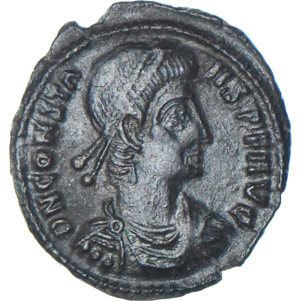 Coin, Constans, Follis, 348-350, Siscia, AU(50-53), Bronze, RIC:244