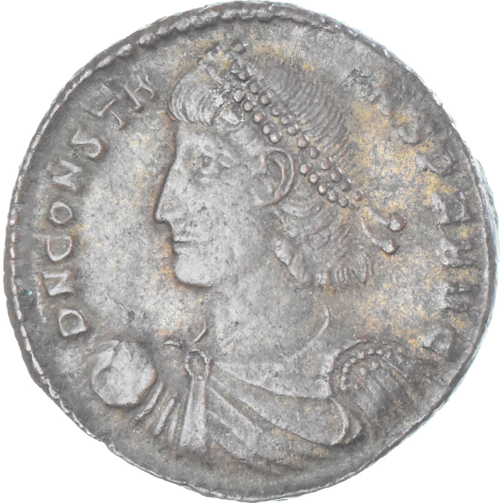 Coin, Constans, Follis, 348-351, Constantinople, EF(40-45), Bronze, RIC:92