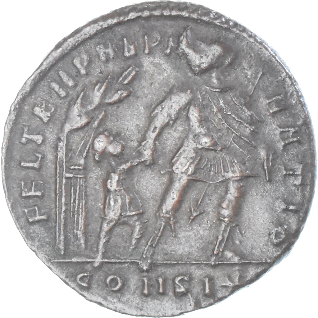 Coin, Constans, Follis, 348-351, Constantinople, EF(40-45), Bronze, RIC:92