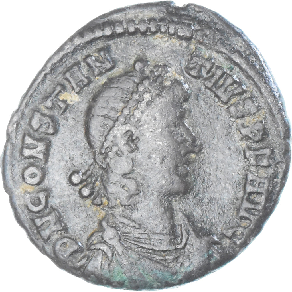 Coin, Constantius II, Follis, 355-361, Constantinople, VF(30-35), Bronze