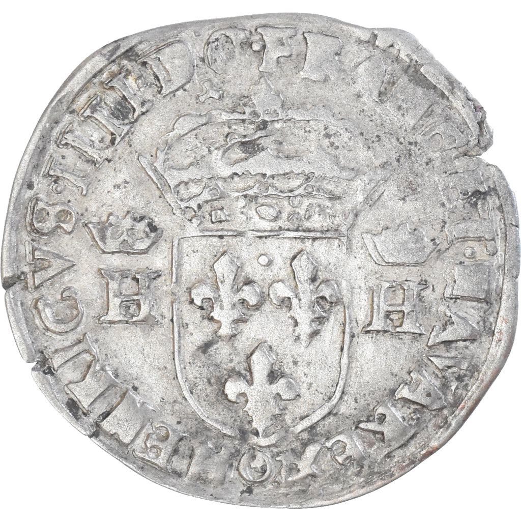 Münze, Frankreich, Henri IV, Douzain aux deux H, 1593, Clermont-Ferrand, 5th