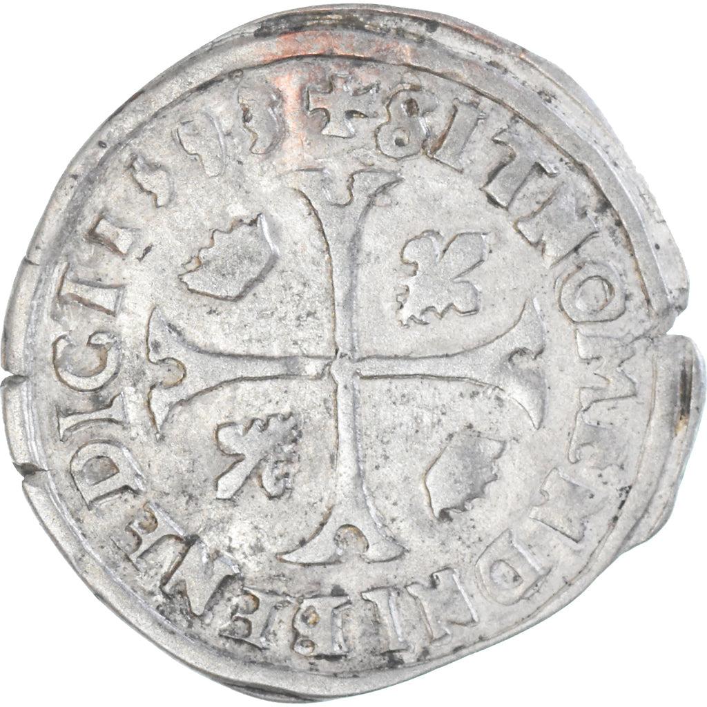 Münze, Frankreich, Henri IV, Douzain aux deux H, 1593, Clermont-Ferrand, 5th