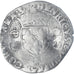 Coin, France, Henri II, Douzain aux croissants, 1551, Chambéry, VF(20-25)