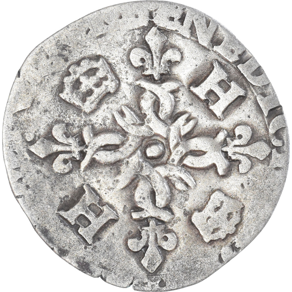 Moneta, Francja, Henri II, Douzain aux croissants, Uncertain date, Angers