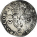 Coin, France, Henri II, Douzain aux croissants, 1550, Rennes, VF(30-35), Billon