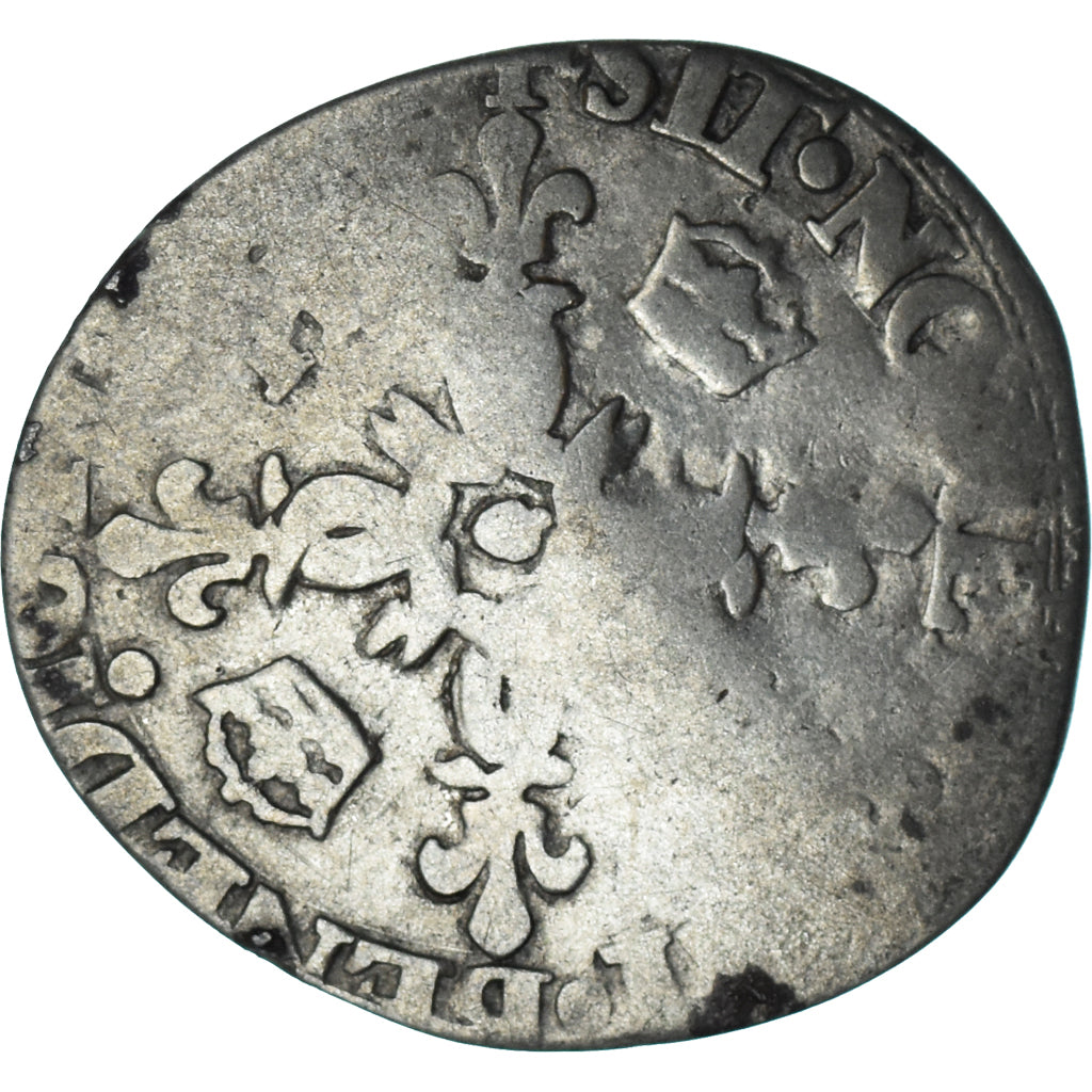 Moeda, França, Henri II, Douzain aux croissants, Uncertain date, Nantes