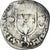 Moneda, Francia, Henri II, Douzain aux croissants, 1552, Nantes, BC+, Vellón