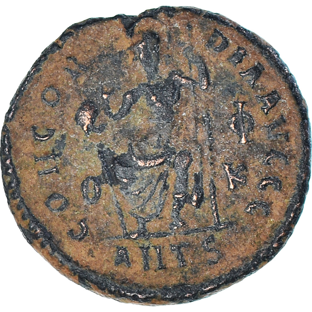 Coin, Valentinian II, Follis, 378-383, Antioch, AU(50-53), Bronze, RIC:45B