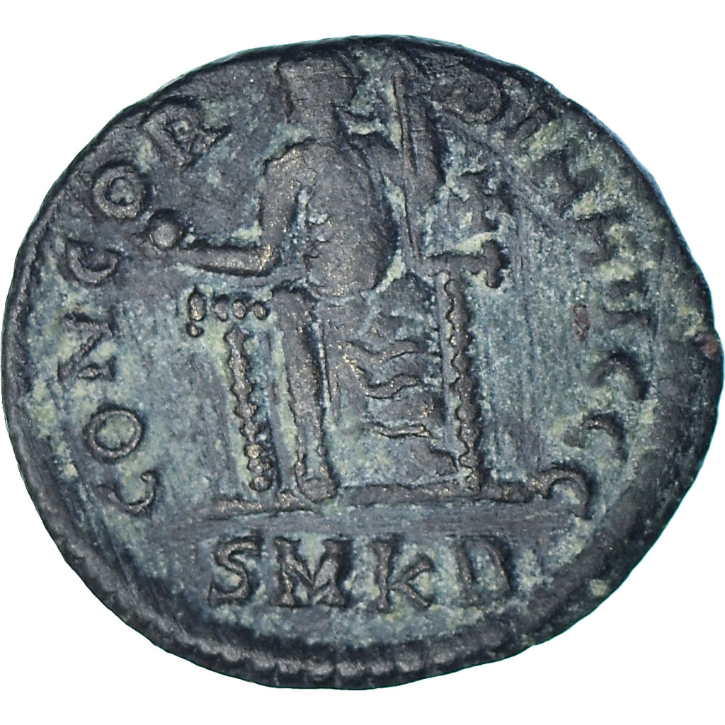 Coin, Valentinian II, Follis, 378-383, Cyzicus, VF(30-35), Bronze, RIC:17b