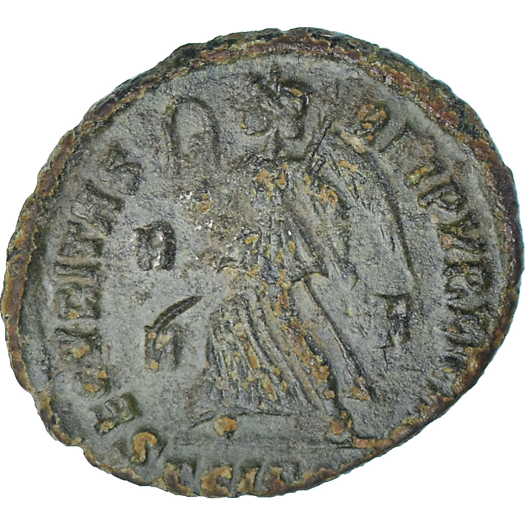 Moneta, Valentinian I, Follis, 367-375, Siscia, BB, Bronzo, RIC:15a