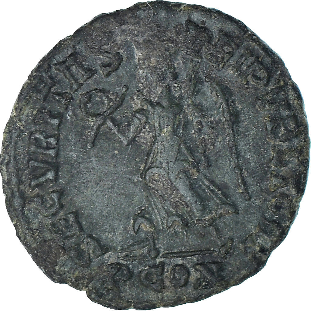 Moneda, Valens, Follis, 367-378, Arles, MBC, Bronce, RIC:17b