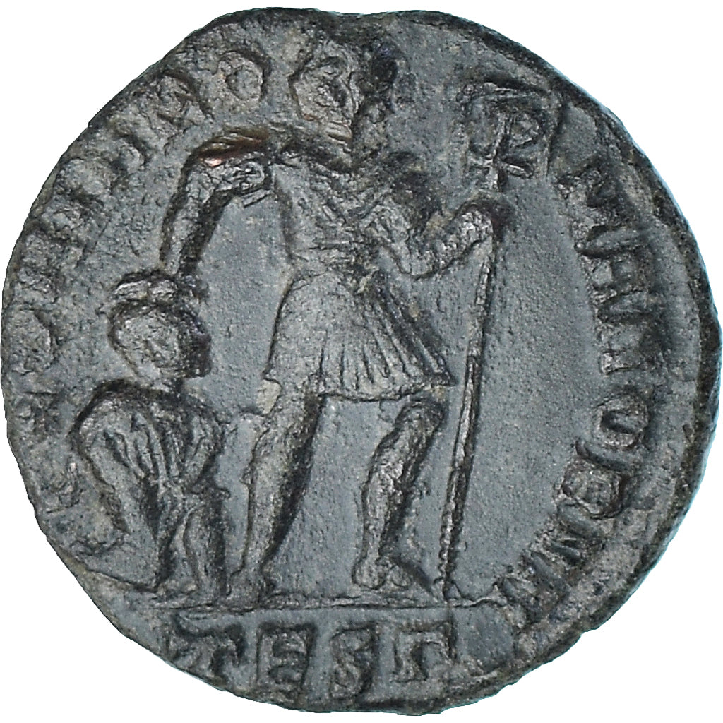 Moneta, Valens, Follis, 364-367, Thessalonica, BB, Bronzo, RIC:16b